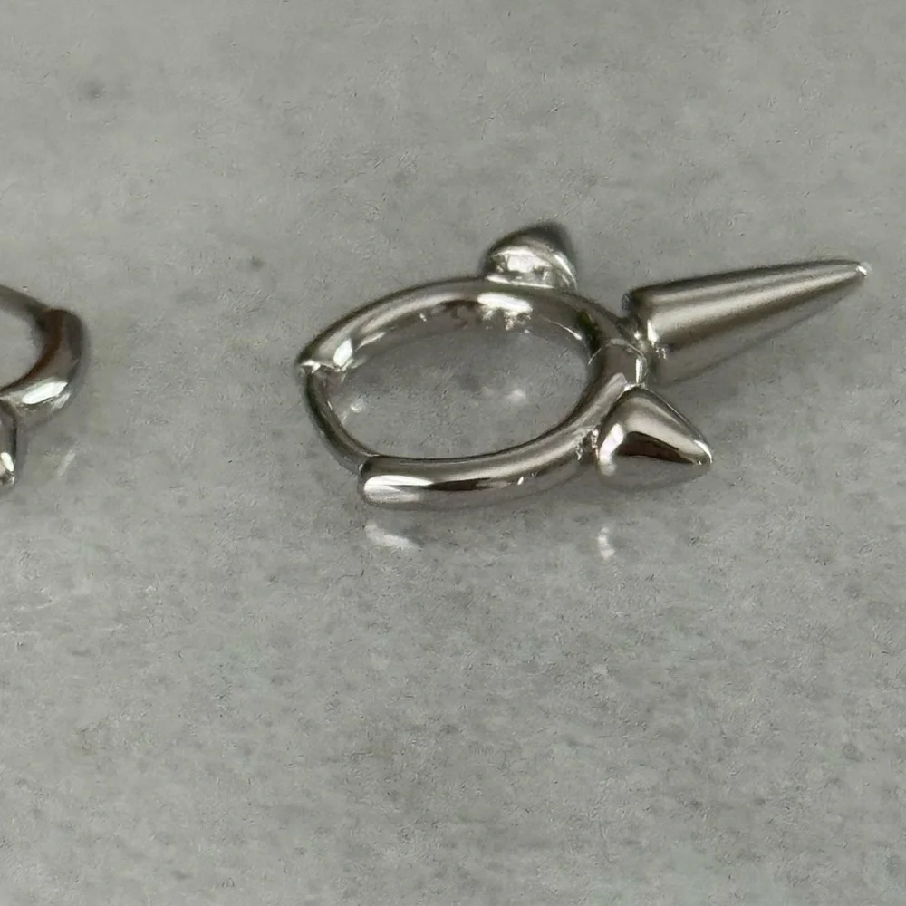 Sterling Silver Spike Hoop Earrings
Brand New - Picture 5 of 6